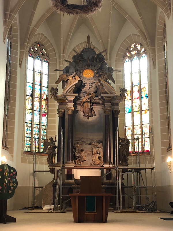 Altar der Stadtkirche St. Wenzel in Lommatzsch