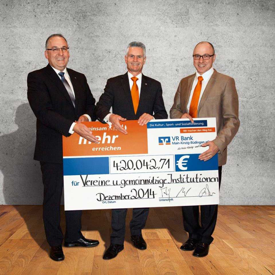 Förderbilanz 2015 der VR Bank Main-Kinzig-Buedingen